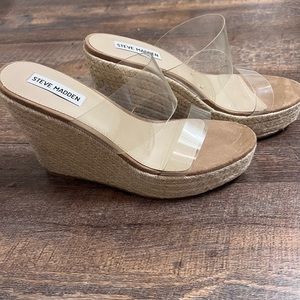 Steve Madden sunrise clear wedge